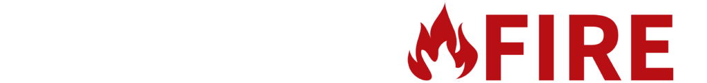 Romak Fire logo blanco